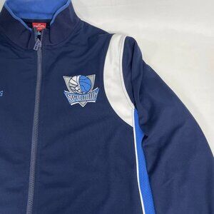 Spalding Warm-Up Jacket Blue Indigo Medium NWT Basketball Logo Style 343102